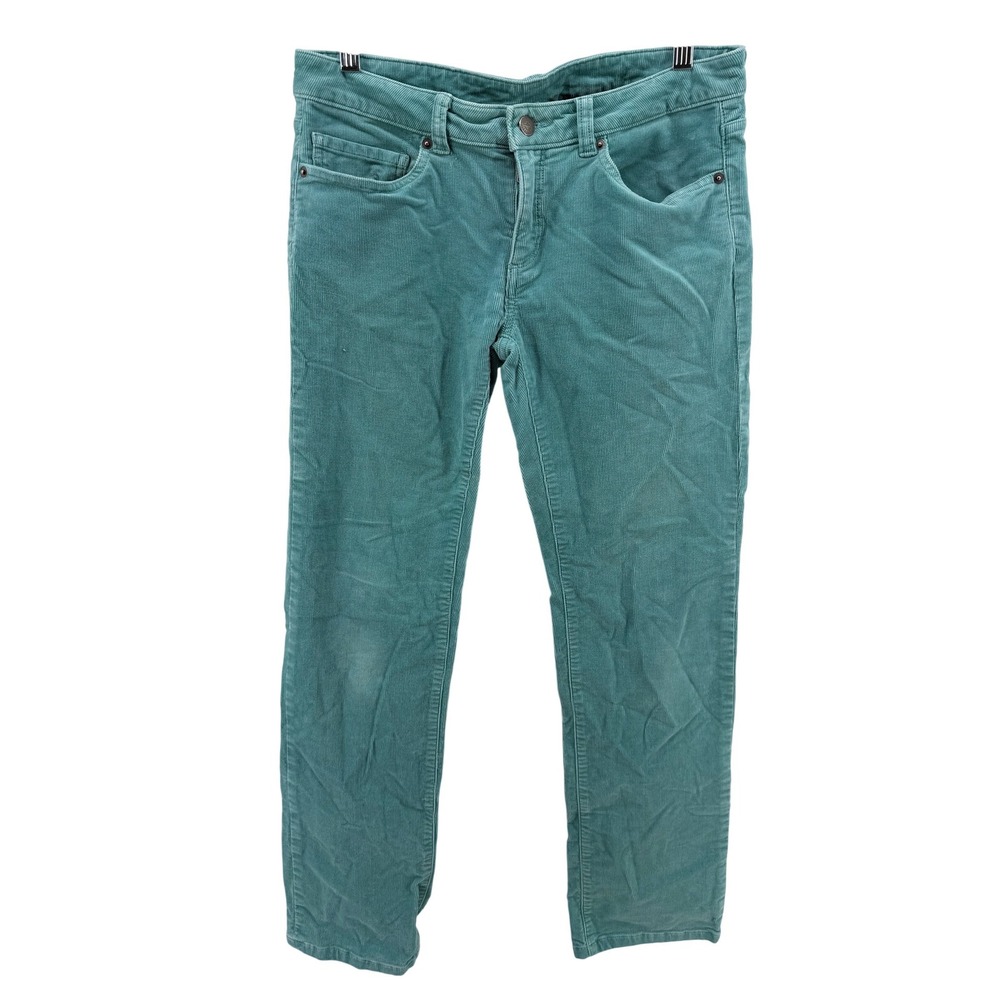 Patagonia Corduroy Pants Women's Size‎ 28 Teal Green Organic Cotton Regular Fit